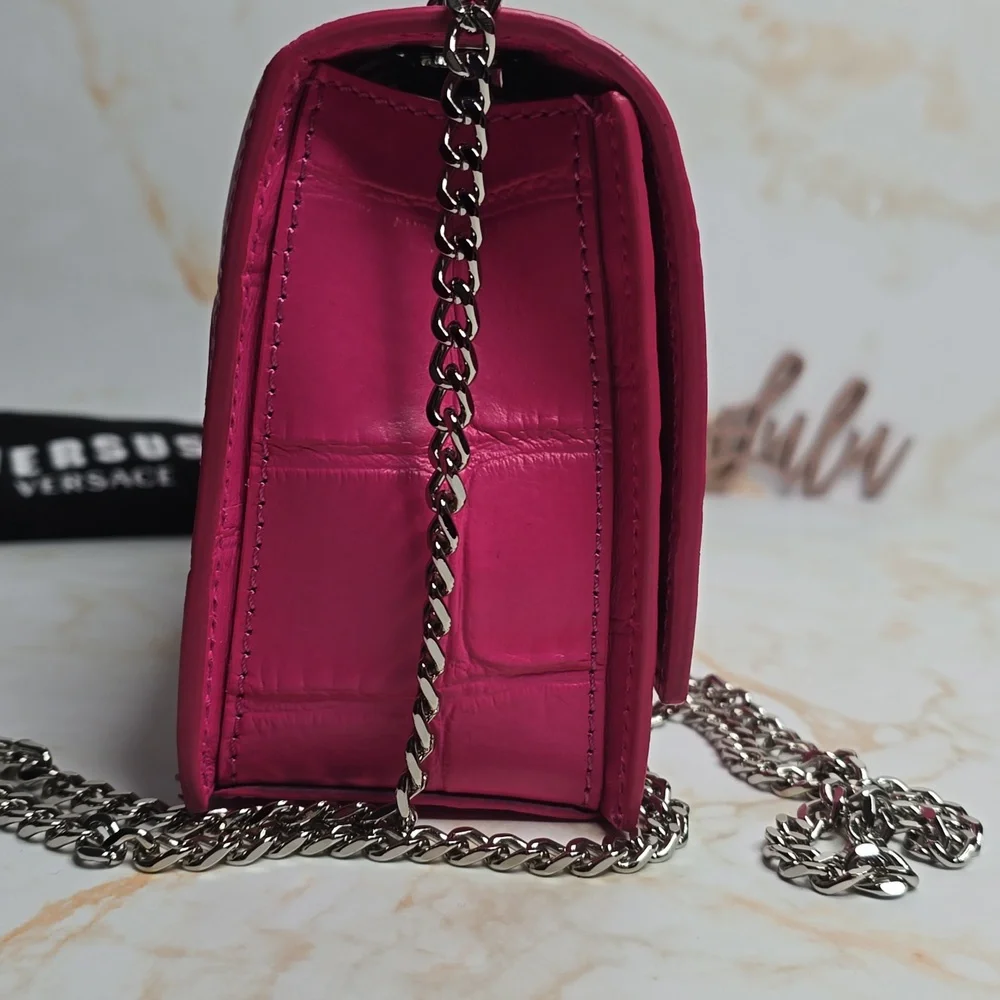 Versace Versus Pink Crossbody, Clutch Bag New With Tags
